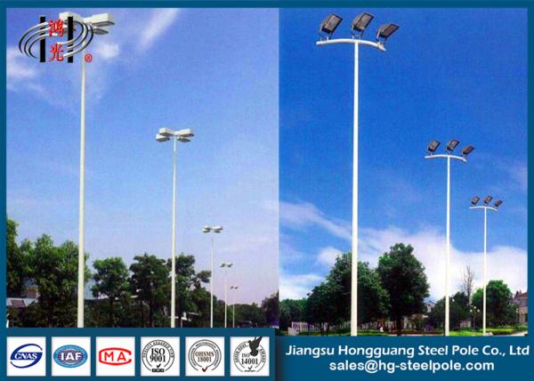 Weather Resistance Outdoor Steel Tubular Floodlight Pole for Parking lot Lighting