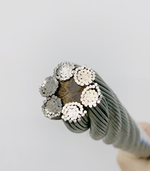 Cable en acier inoxydable épaissie de 400 pieds 7x19 câble de fil de fer pour la cour de fermeture à glissière de ligne de pont garde-corps 1/4 de diamètre de qualité 304