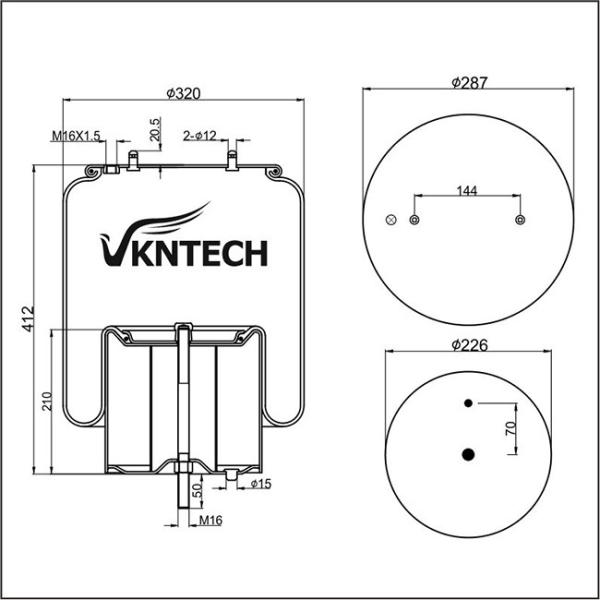 Варочные мешки 1379392 запасных частей системы подвеса W01-095-0500/Truck весны воздуха 4913NP02/Air