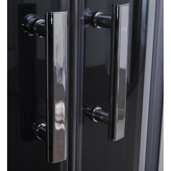 Compartiments commerciaux de douche de quart de cercle, clôtures en verre incurvées de douche