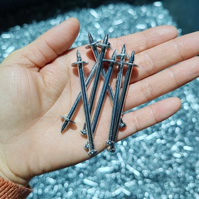 Drive Pin Shooting Nail Gun Nails Zinco revestido com cor prateada