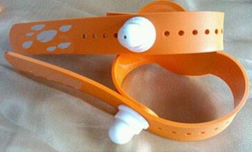 RFID Soft Silicone Prevent Tear Down Wristband, RFID Soft PVC Prevent Tear Down Wristband