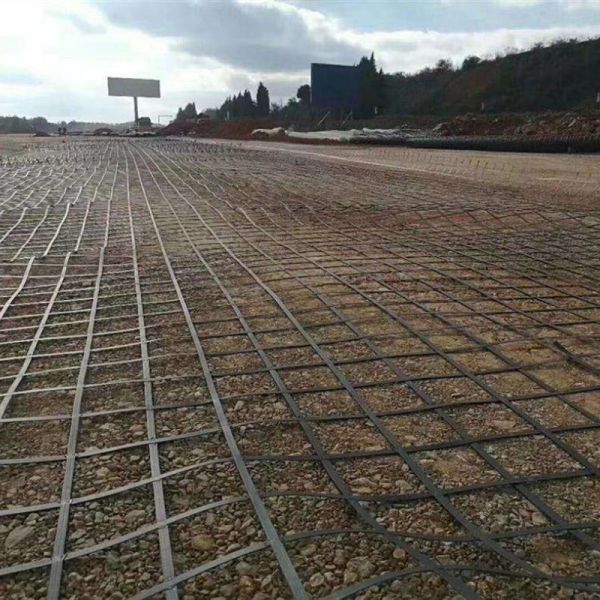 High Stability  Geogrid Soil Stabilization Rough Embossed 50M Geo Grid For Driveway