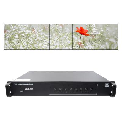 4K Video Wall Splitter HDMI1 2x5 Splicing HDMI2.0 HDMI1.4 DP Input 4K@60Hz 4:4:4