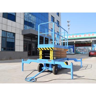 450kg load capacity 8m 10m self-propelled double scissor lift height aerial work electric hydraulic platform lift