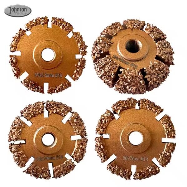 Roda de moagem de carburo de tungstênio com solda a vácuo Tamanho 50x7mm # 18 Para moagem de pneus
