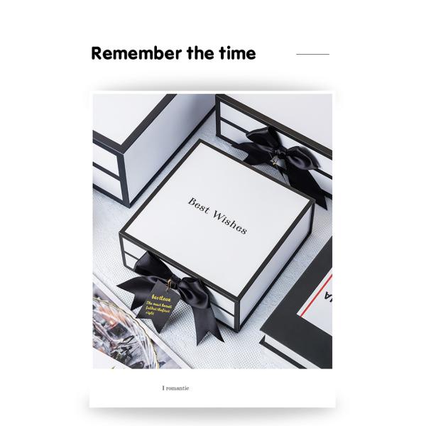 Одежды всех продаж роскошные душат смычка ленты пакета подарка подарочную коробку складчатости картона закрытия установленного магнитную