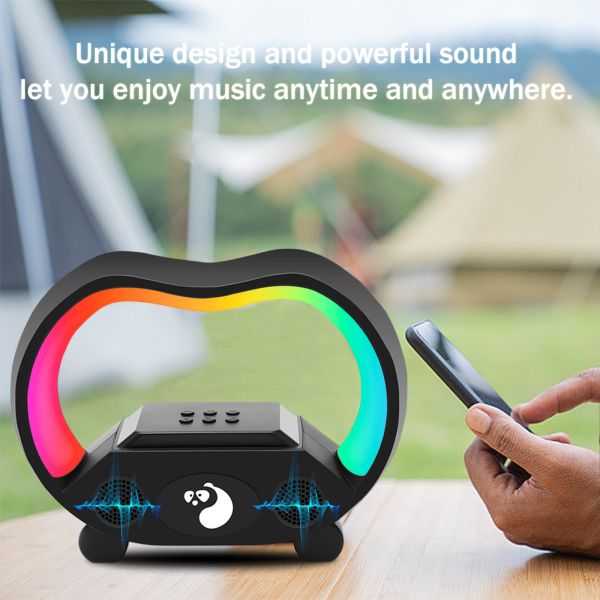 LED Light Outdoor Wireless Music Player Partybox Bass Portable Gift Boombox Speakers
