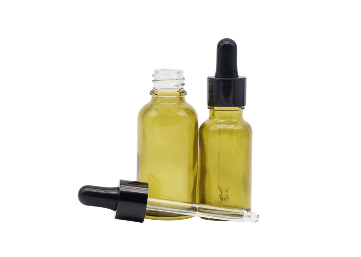 Плоская бутылка 50ml капельницы бутылки эфирного масла плеча пустая стеклянная белая косметическая