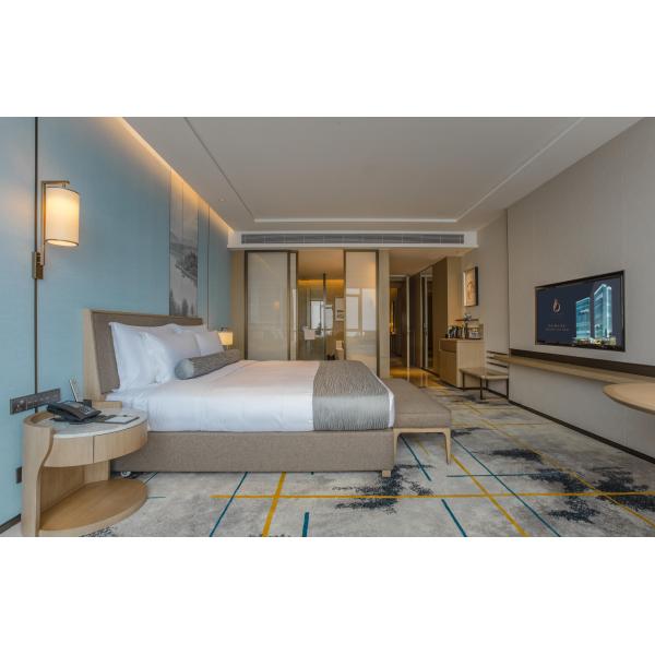 Hotel Bedroom Furniture Set Made Of Solid Ash Wood, Customizable Size