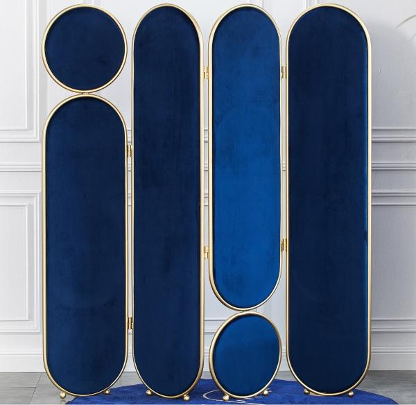 Light Luxury Mobile Folding Panel Room Divider Stainless Steel Laser Cut