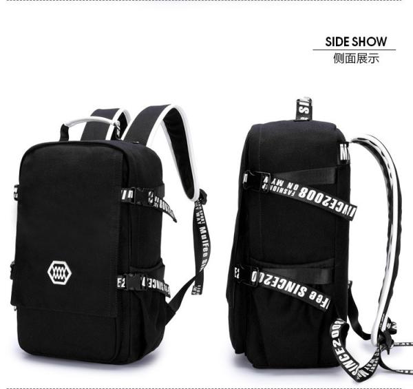 New men's shoulder bag canvas backpack schoolbag Korean high school students leisure travel computer bag