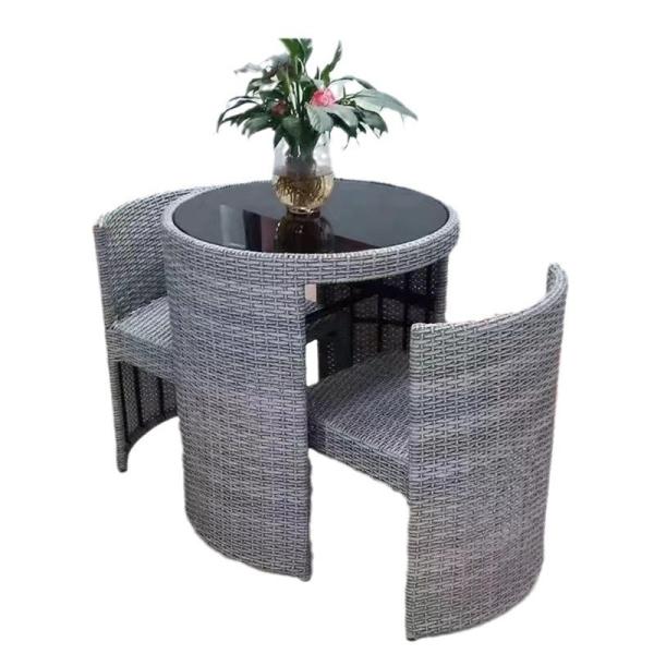 Rattan Aluminium UV-resitant PE Rattan Garden Patio Set for Outdoor Dining Furniture