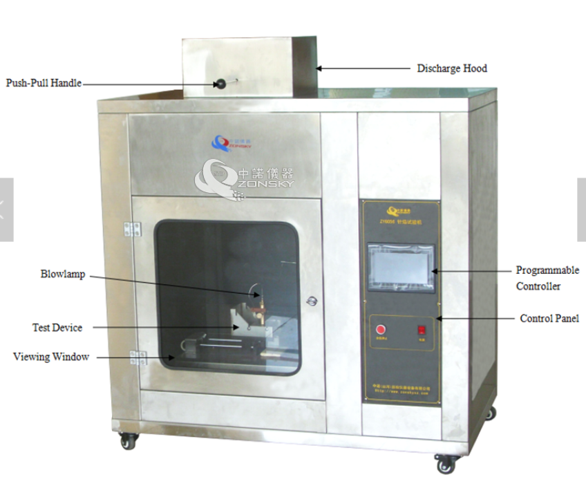 Needle Flame Testing Machine Burning test Machine,Material Needle Flame Tester With Touch Screen Flammability Tester