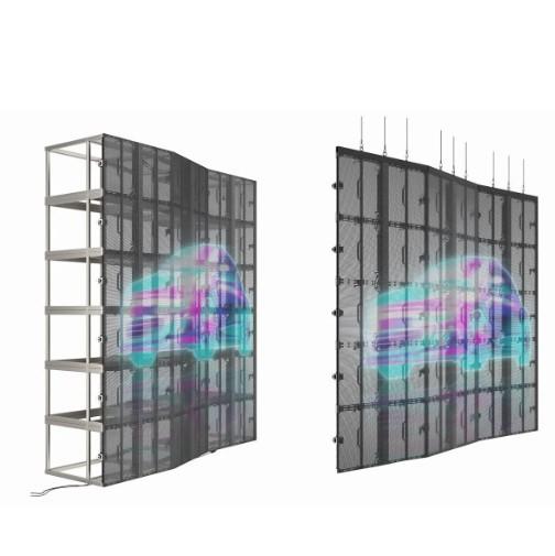 P6.25 70% Transparence IP42 Installations d'art à l'intérieur avec affichage LED holographique transparent