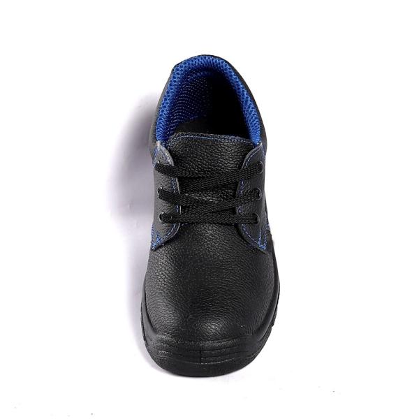 Mesh Metal Leather PU Sole Steel Toe Protection Brand Work Safety Black Non Slip Shoes