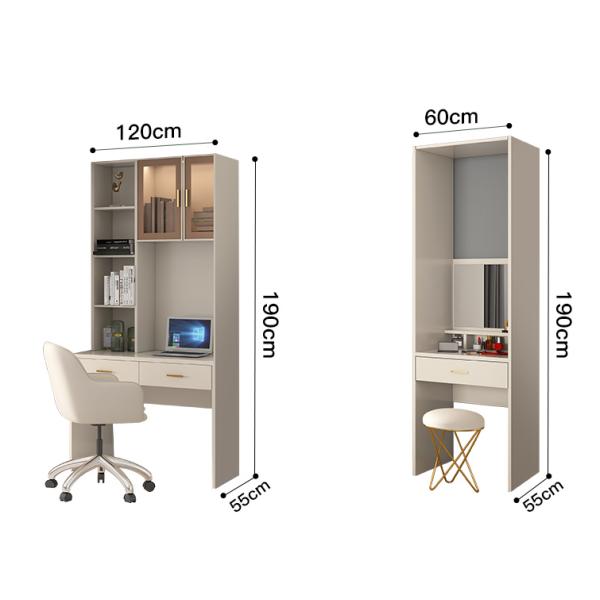 Stuya доски 1900mm плотности шкафа armoire шкафа дверей стекла 6 спальни
