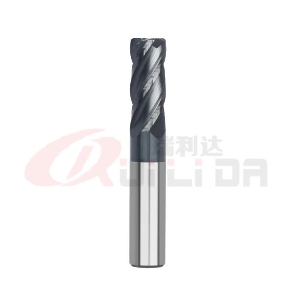 3/16 1/4 1/2 Corner Radius End Mill Cutter 4 Flute 12mm For Stainless Steel AlTiN Coating