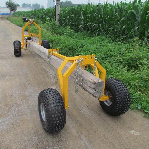 Farm Atv Quad Bike Trailer Outdoor Twin Axle Forestry Machine Log Hauler