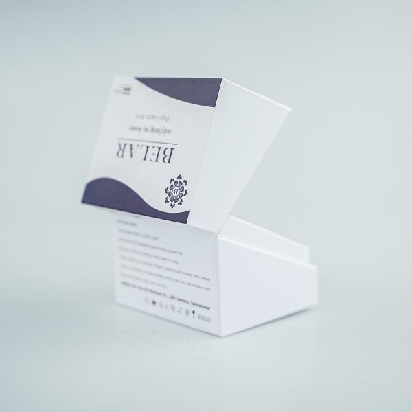 Biodegradable High End Clamshell Packaging Box cosmetic boxes with EVA tray for skin care serum