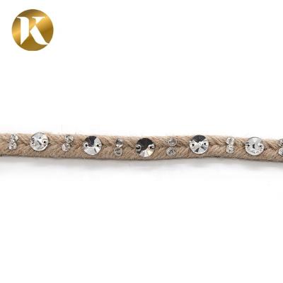 Custom Decorative Handmade Rope 1000mm Size Fashion Style For Shoe