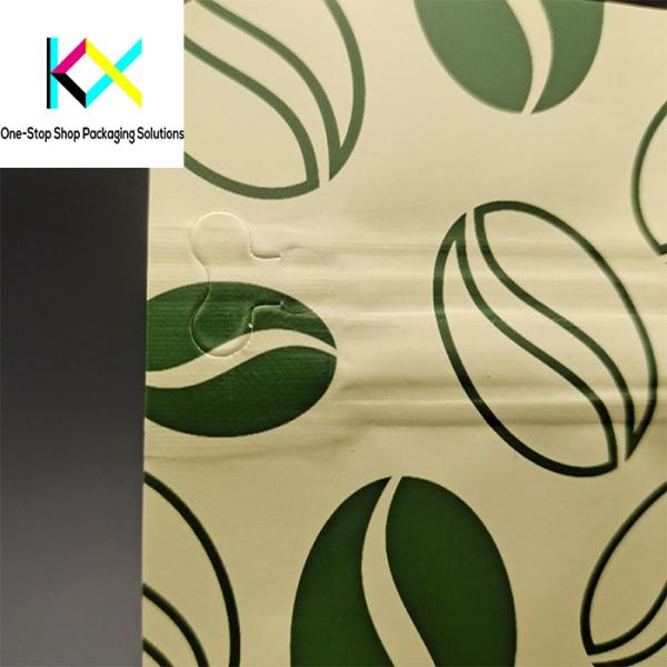 500g 1kg Rip Zipper Eco Friendly Coffee Bean Packaging Bags Paper Coffee Bags