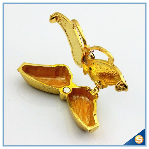 Animal Shape Butterfly Trinket Box Metal Jewelry Box Car Decoration SCJ591