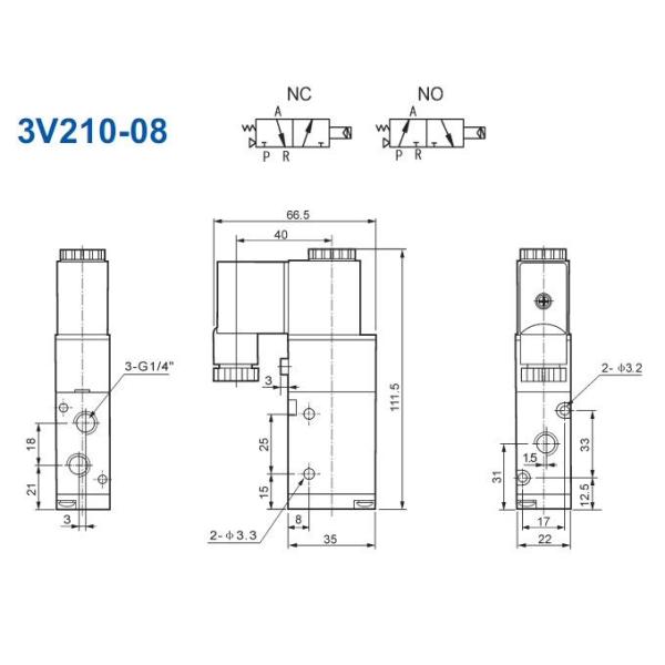 3V210-08 1/4