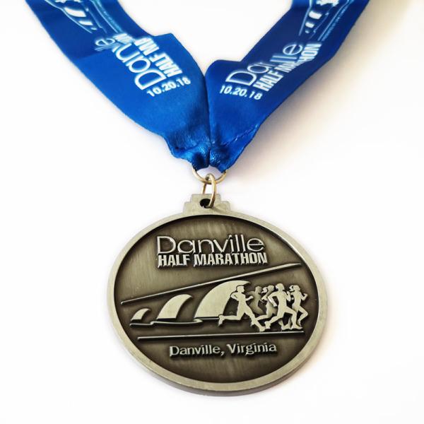 Médaille en alliage de zinc avec ruban de sublimation