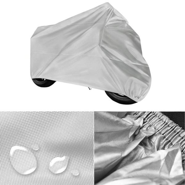 Weatherproof Polyester Outdoor Motorcycle Cover With Full Bottom Elastic Hem