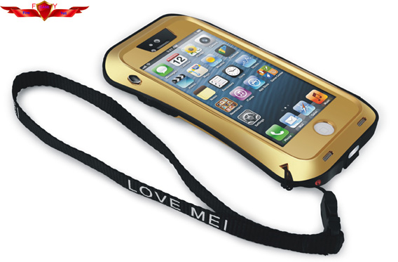 Aluminum Dirtproof/Shockproof/Waterproof With Gorilla Glass Iphone 5 5S Cases