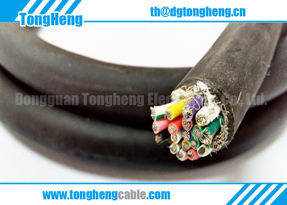 Coloured Coded conductors AWM Approval Marked Robotics Customized TPU Cable