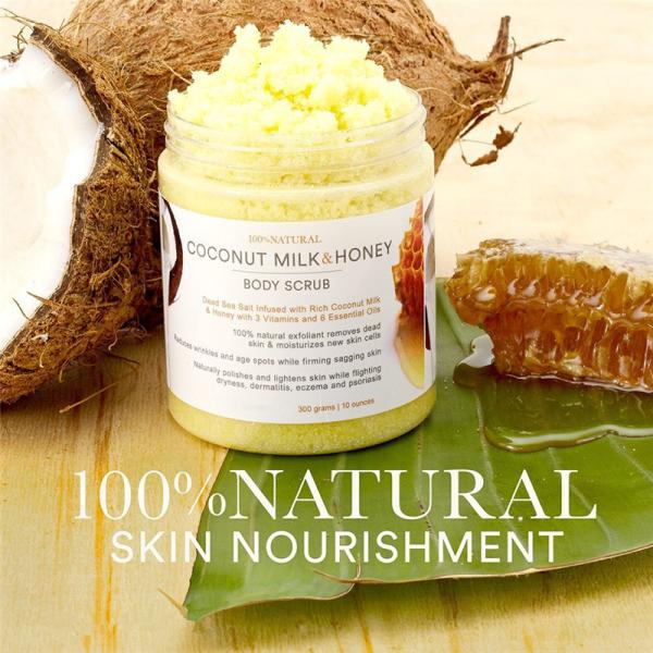 La leche de coco del exfoliante corporal del cuidado de piel/el peine Exfoliating profundos de la miel reduce Oiliness