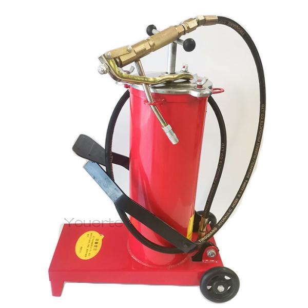 0.6-0.8mpa Hand Operated Grease Pump 8l Manual Oil Lubrication High Pressure Foot Operated Pedal