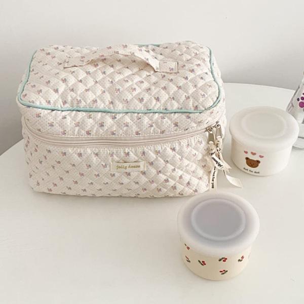 Custom Logo Personal Zipper Cosmetic Makeup Bag Luxury Large