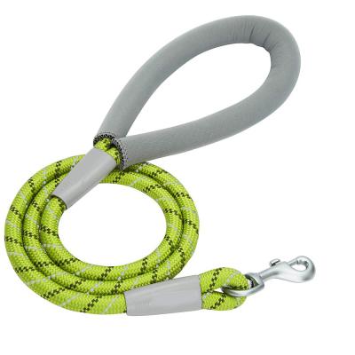 Trela de nylon forte do cão da corda brandamente 4 pés de comprimento com punho Eco do neopreno - amigável