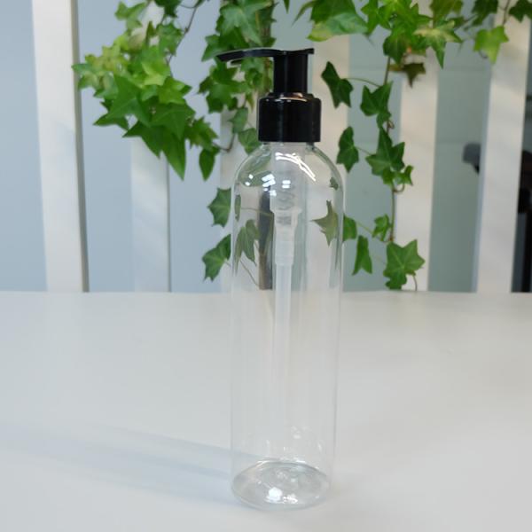 JL-PET2303 Plastic PET 24/410 Clear Pump Bottles 300ml Tall