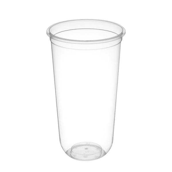 700ml PP U Shape cup Clear Disposable Plastic cup Boba Bubble Milk Tea Cold Drinking Cup