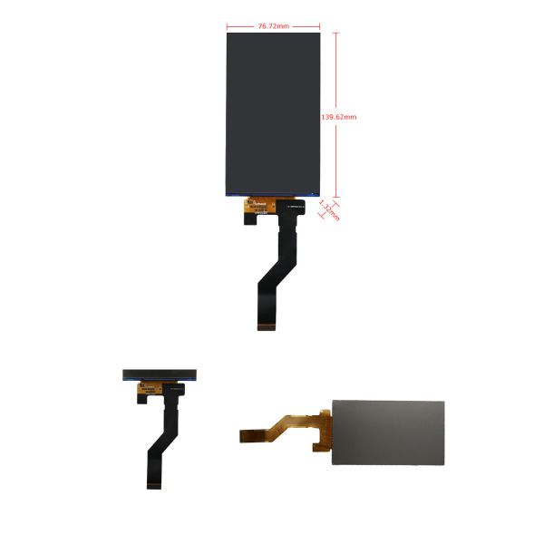 5.98 inch Wide Temperature LCD Display 1440x2560 high resolution 400nits IPS MIPI interface Custom LCD Screen