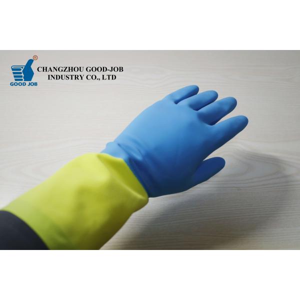 Neoprene Rubber Latex Gloves Chemical Resistant For Furniture Paint Ink