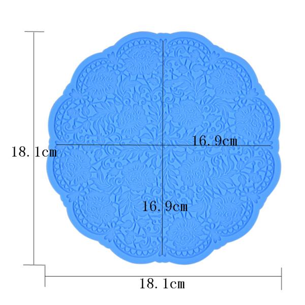Handmade Silicone Baking Utensils Round Lace Mat Mold Cake Decorating