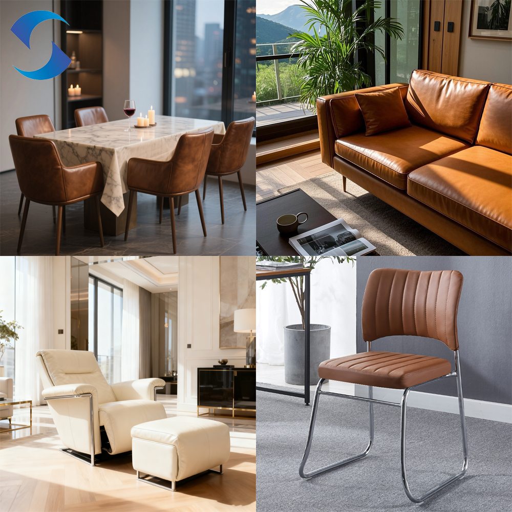 Embossed Pattern PVC Leather Fabric with Customizable Hand Feeling and 100% Polyester Velvet Backing for Upholstery
