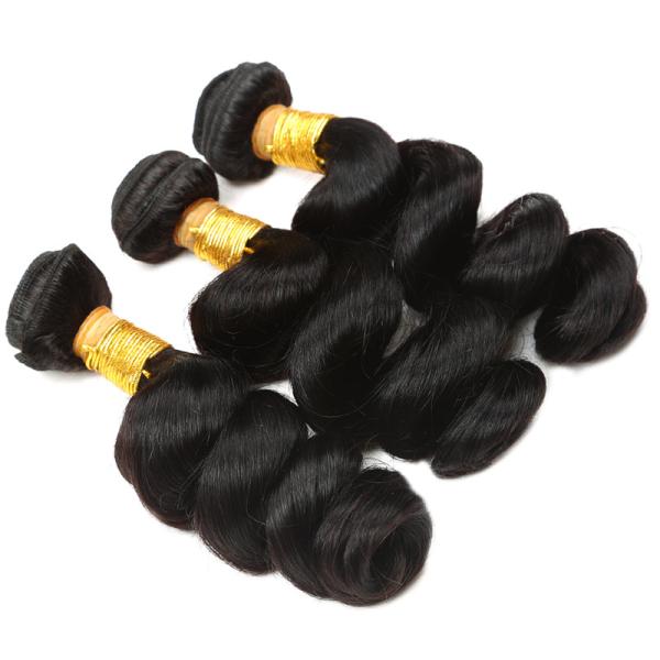 100% Human Virgin Peruvian Human Hair Weave Double Weft No Shedding