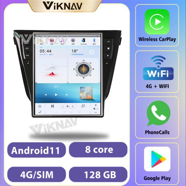 12.1 дюймовый экран для 2016-2019 Nissan Qashqai навигация GPS мультимедийный DVD-плеер беспроводной Carplay 4G BT DSP