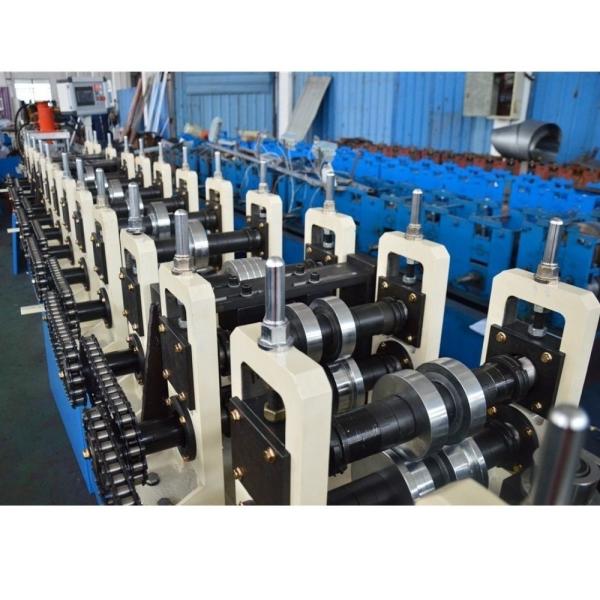 0.3-1.2mm Channel Rolling Machine , Cr12 Steel Cnc Roll Forming Machine