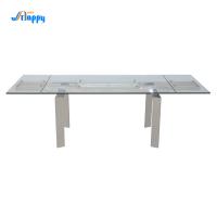 Table à manger rectangulaire extensible de 2000 mm de long avec plafond en verre DT-31120