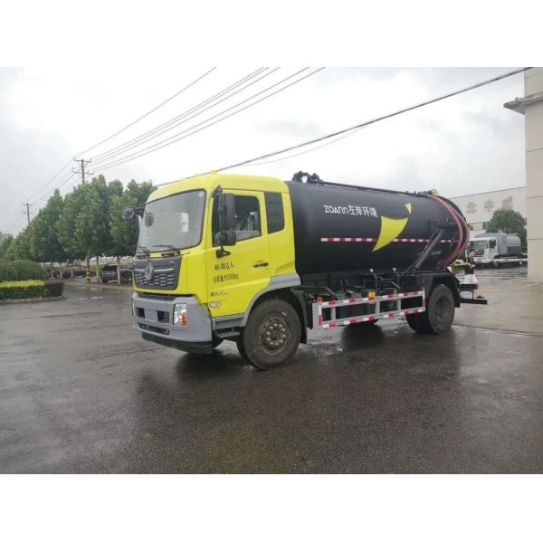 Manufacturer Direct Sales of 15 Cubic Meters Dongfeng Sewer Cleaning Truck Sewage Suction Transport Truck Powerful Suction Truck