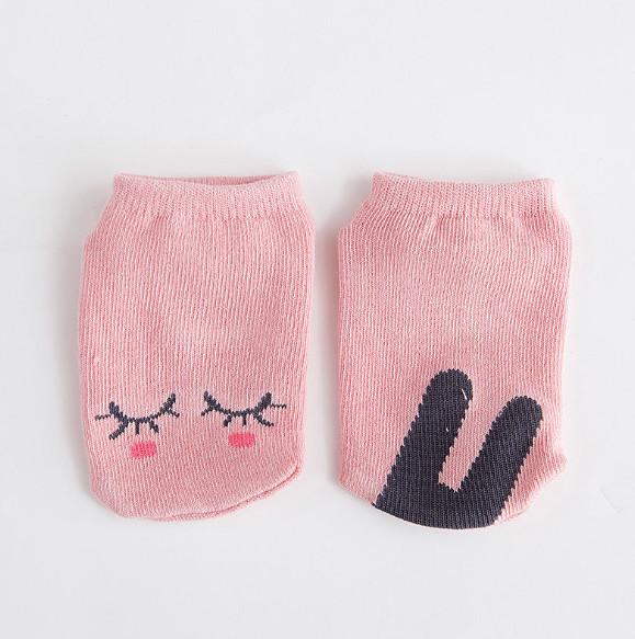 Anti Skid Fancy Newborn Baby Socks / Cool Baby Socks Ankle Length Anti Bacterial