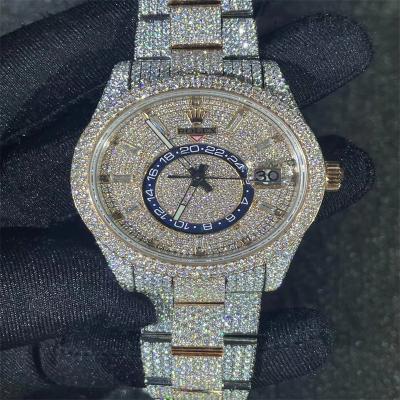 Luxury Moissanite Watch Rolex Datejust Bling Jewelry Moissanite Iced Out Watch
