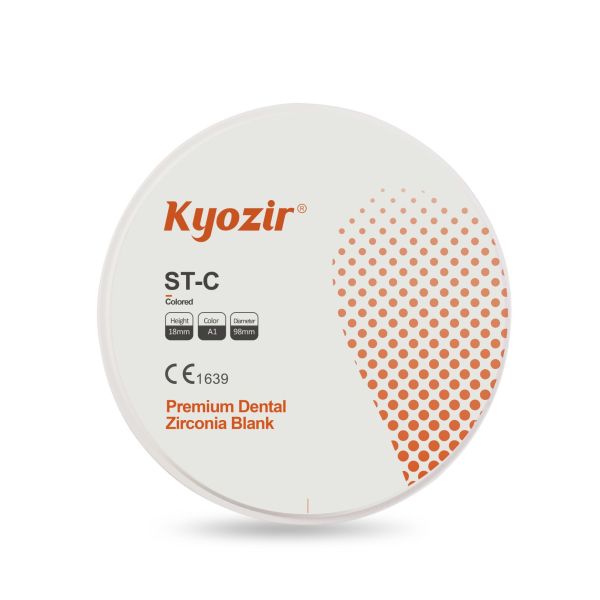 ST-C Pre Shaded Dental Zirconia Blank Super Translucent BL1-BL4 Shades